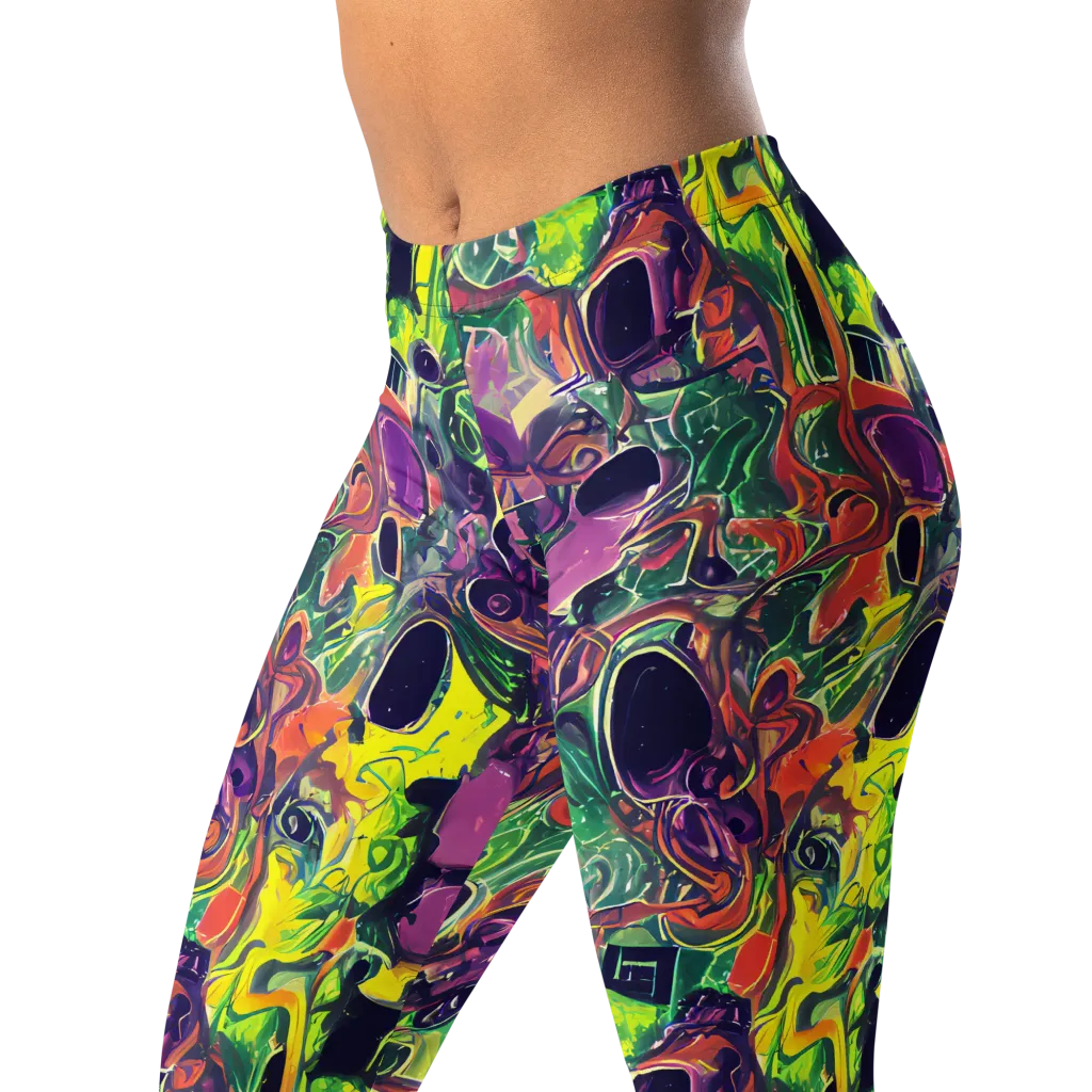 Emerald Fever on Leggings — Left Front