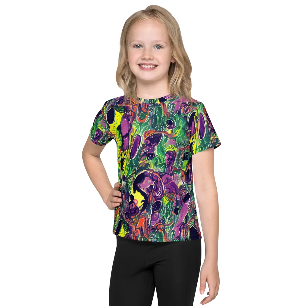 Emerald Fever on Kids Crew Neck T-Shirt — Front