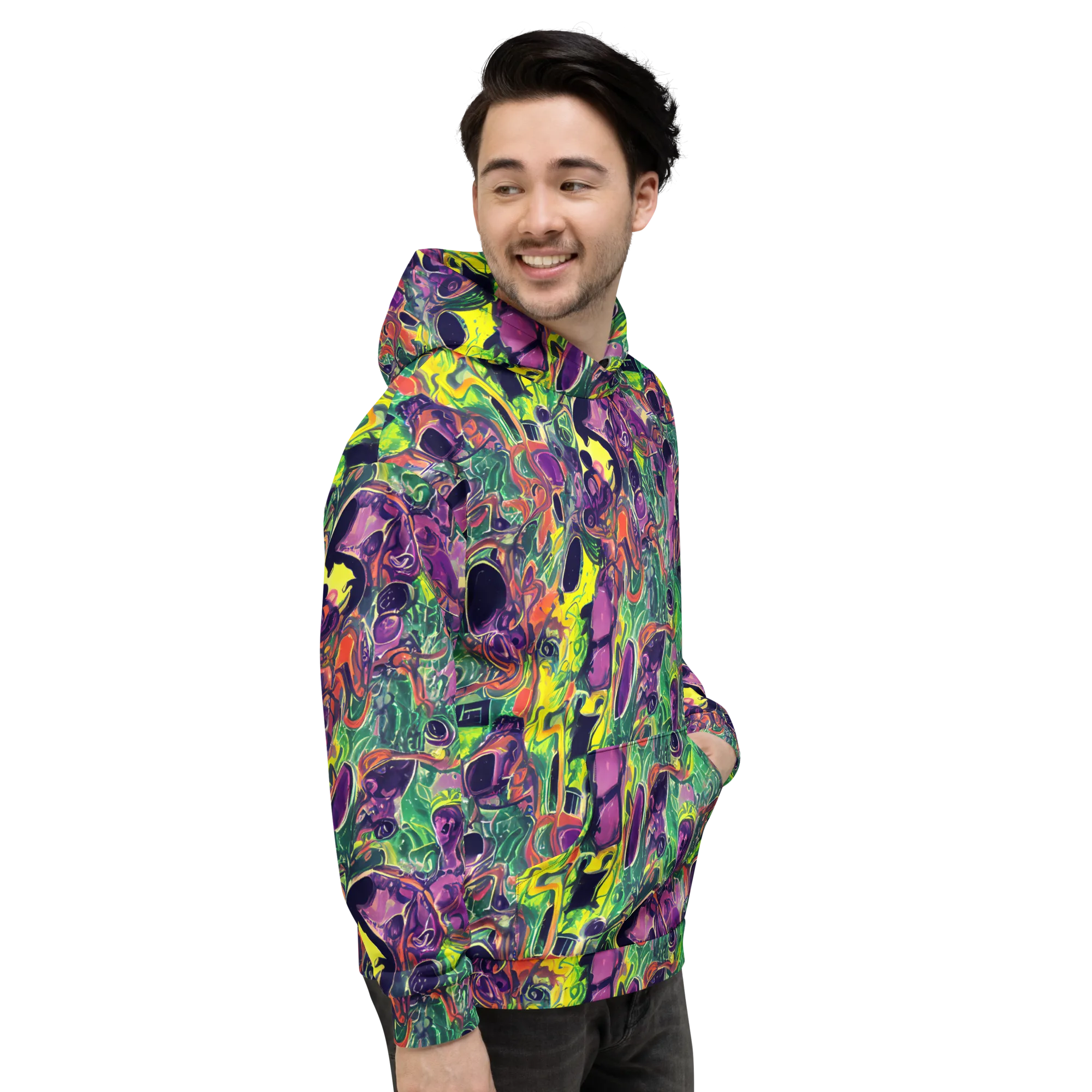 Emerald Fever on Hoodie — Right