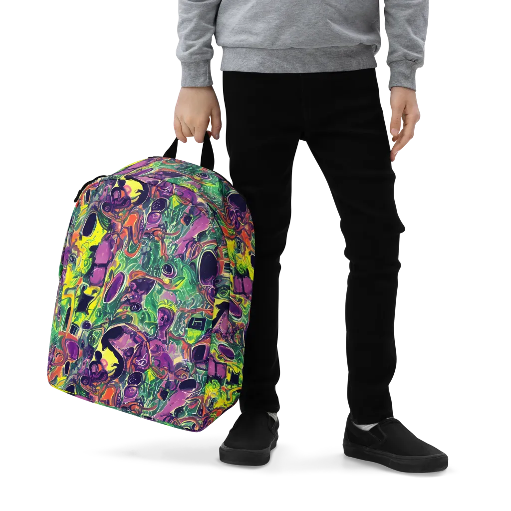 Emerald Fever on Minimalist Backpack — Zoomed-in