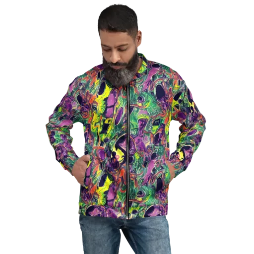 Emerald Fever on a Bomber Jacket
