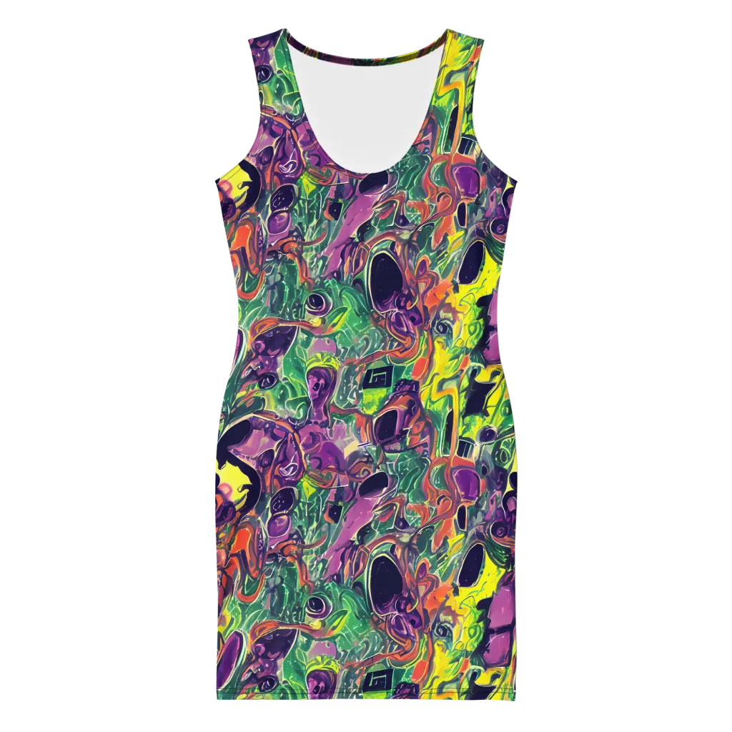 Emerald Fever on Bodycon Dress — Front