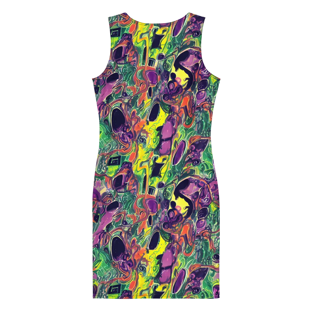 Emerald Fever on Bodycon Dress — Back