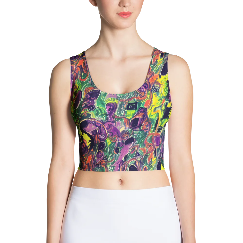 Emerald Fever on Crop Top — Front