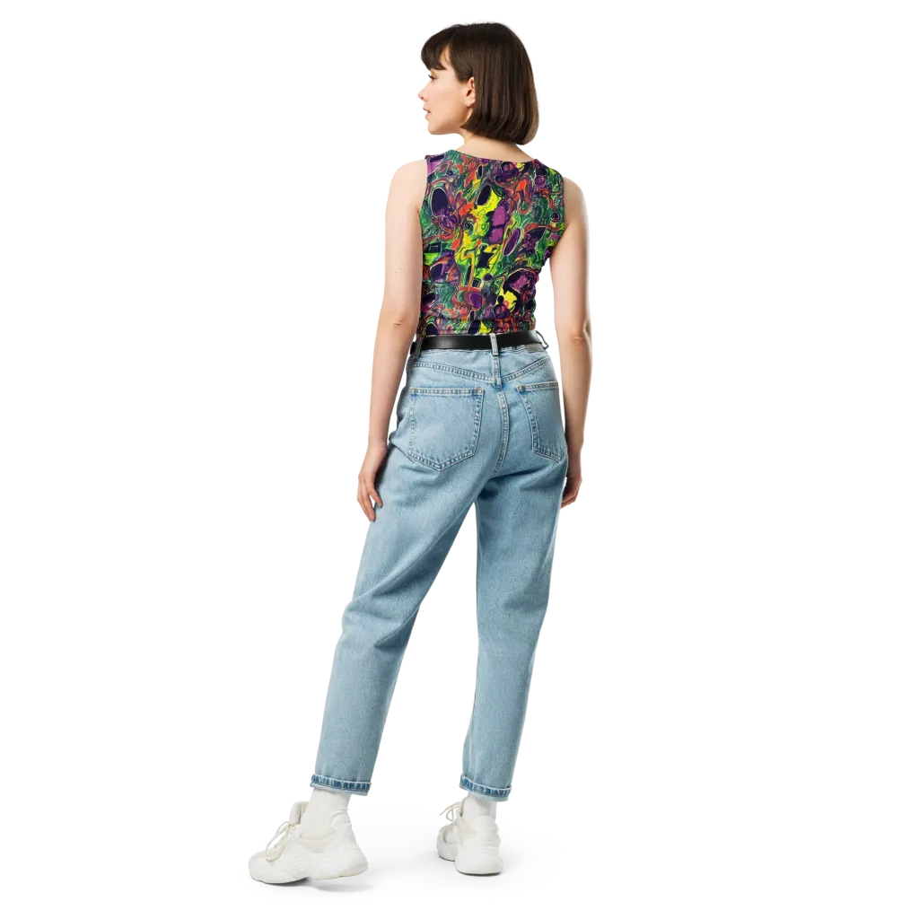 Emerald Fever on Crop Top — Back