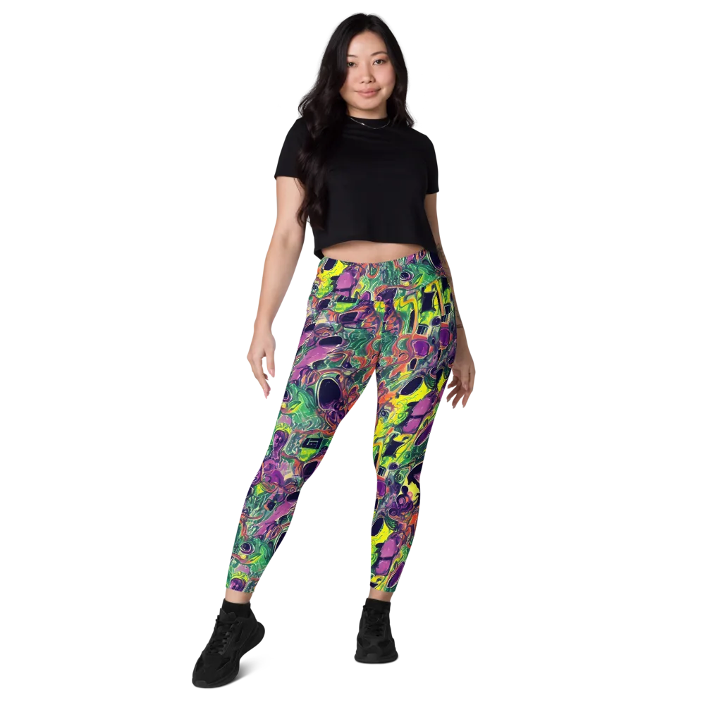 Emerald Fever on Leggings with Pockets — Front