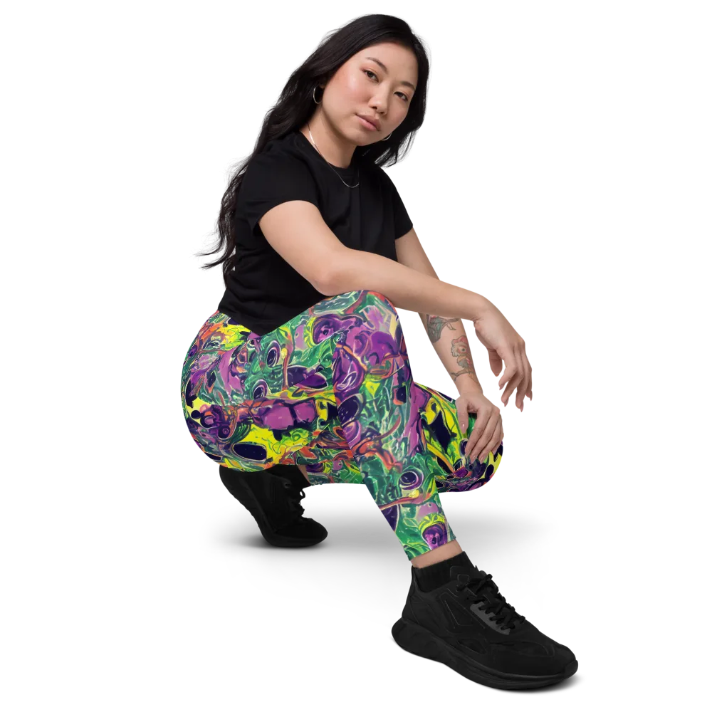 Emerald Fever on Leggings with Pockets — Right Front