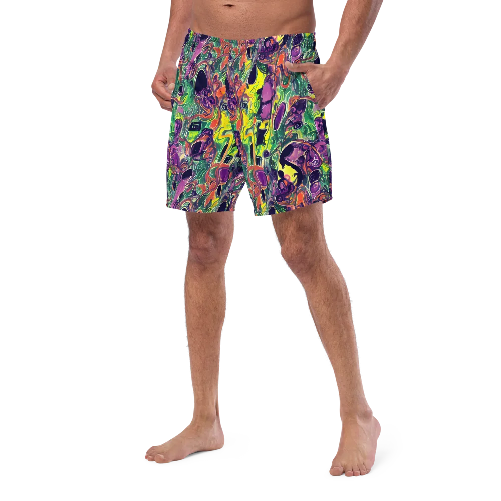Emerald Fever on Swim Trunks — Left Front