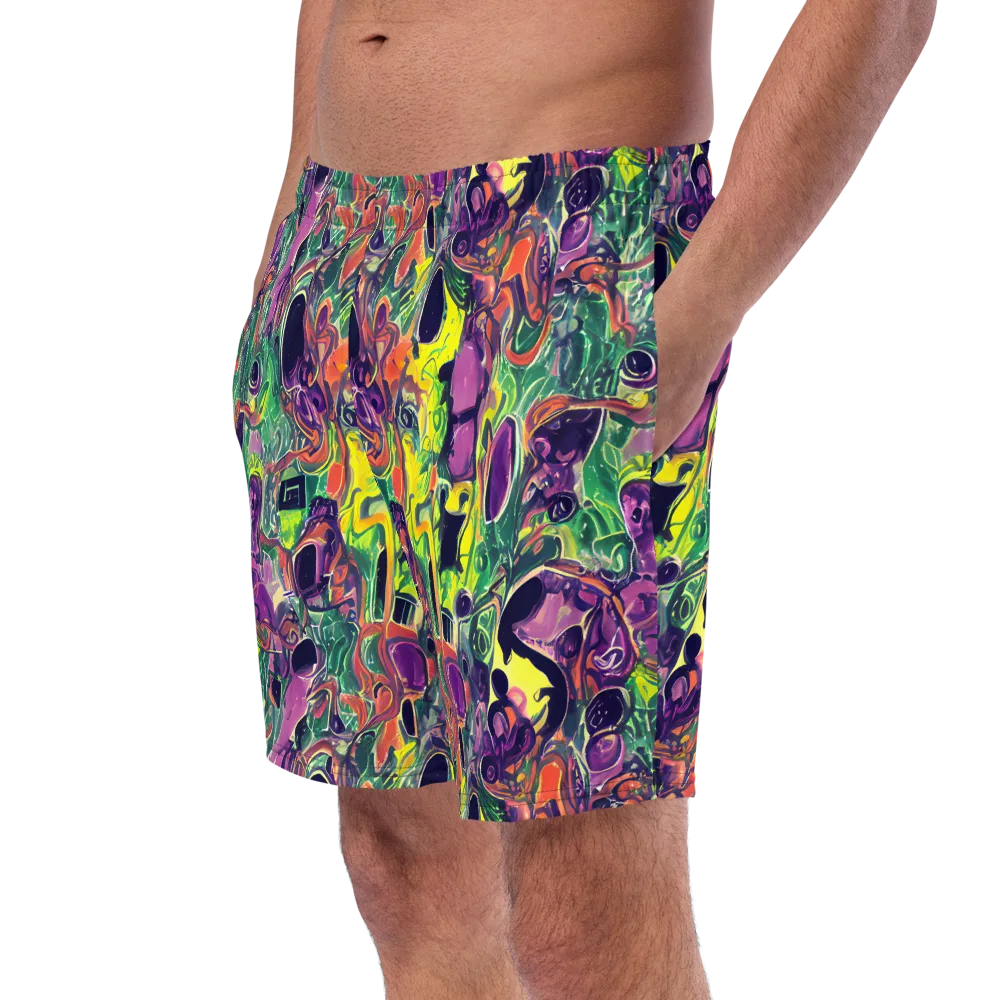 Emerald Fever on Swim Trunks — Left Front