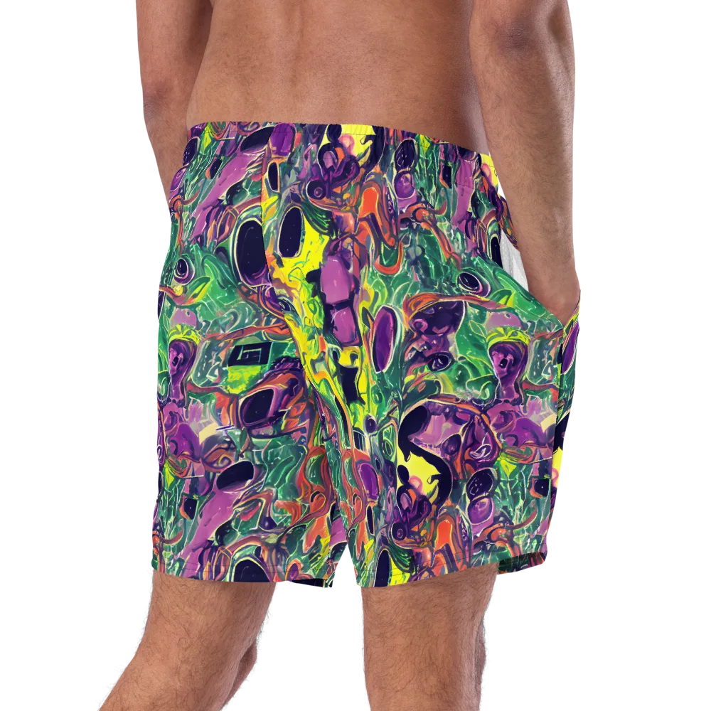 Emerald Fever on Swim Trunks — Right Back