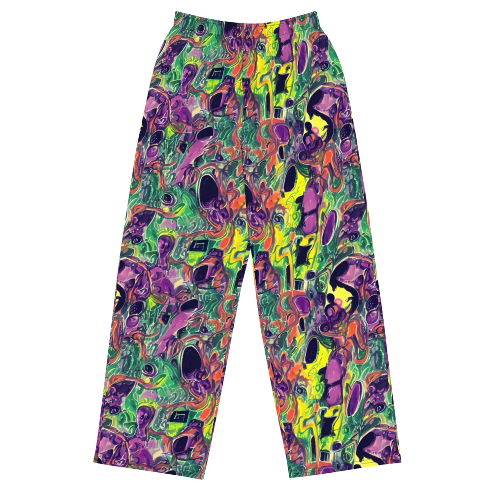 Emerald Fever on Wide-Leg Pants — Front