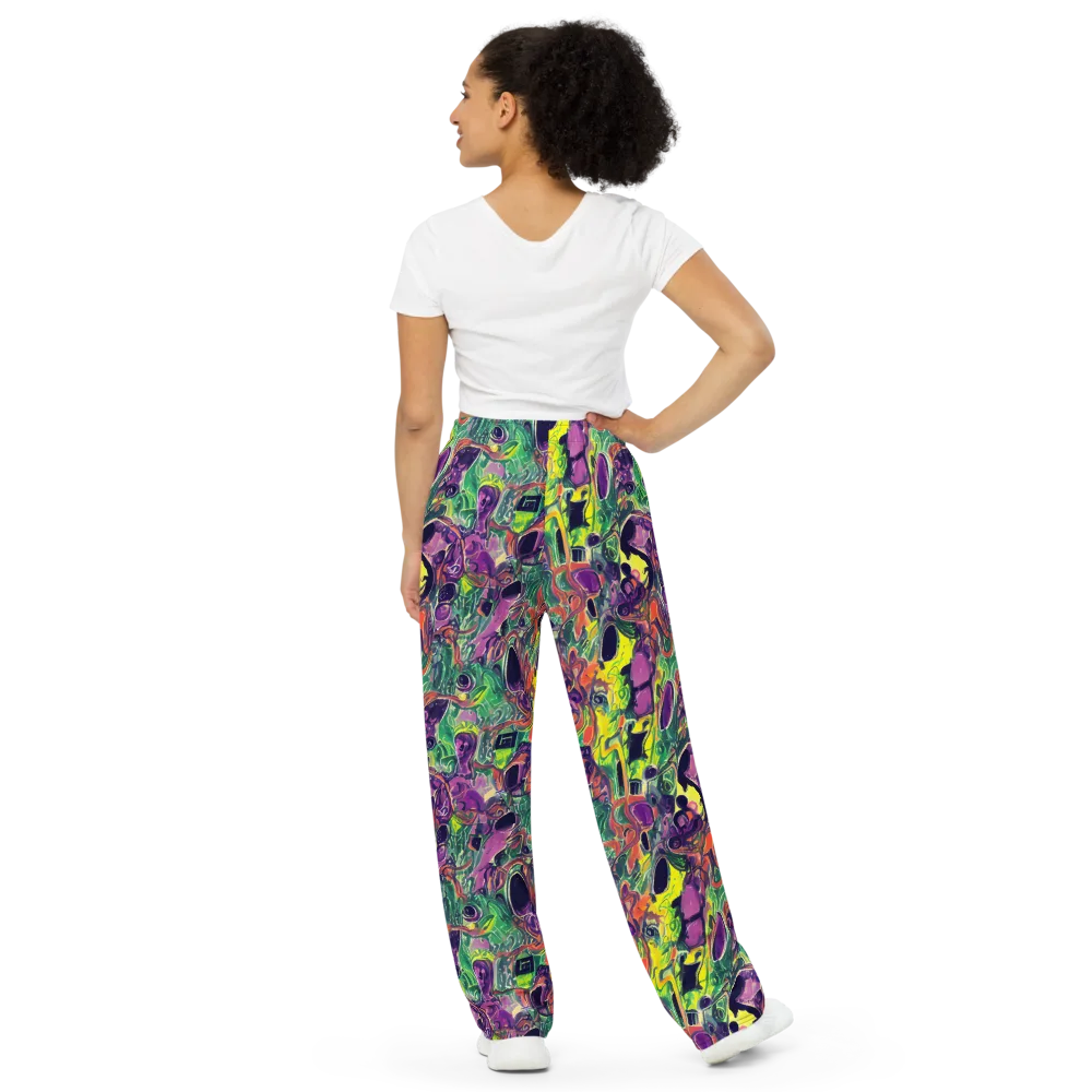 Emerald Fever on Wide-Leg Pants — Back