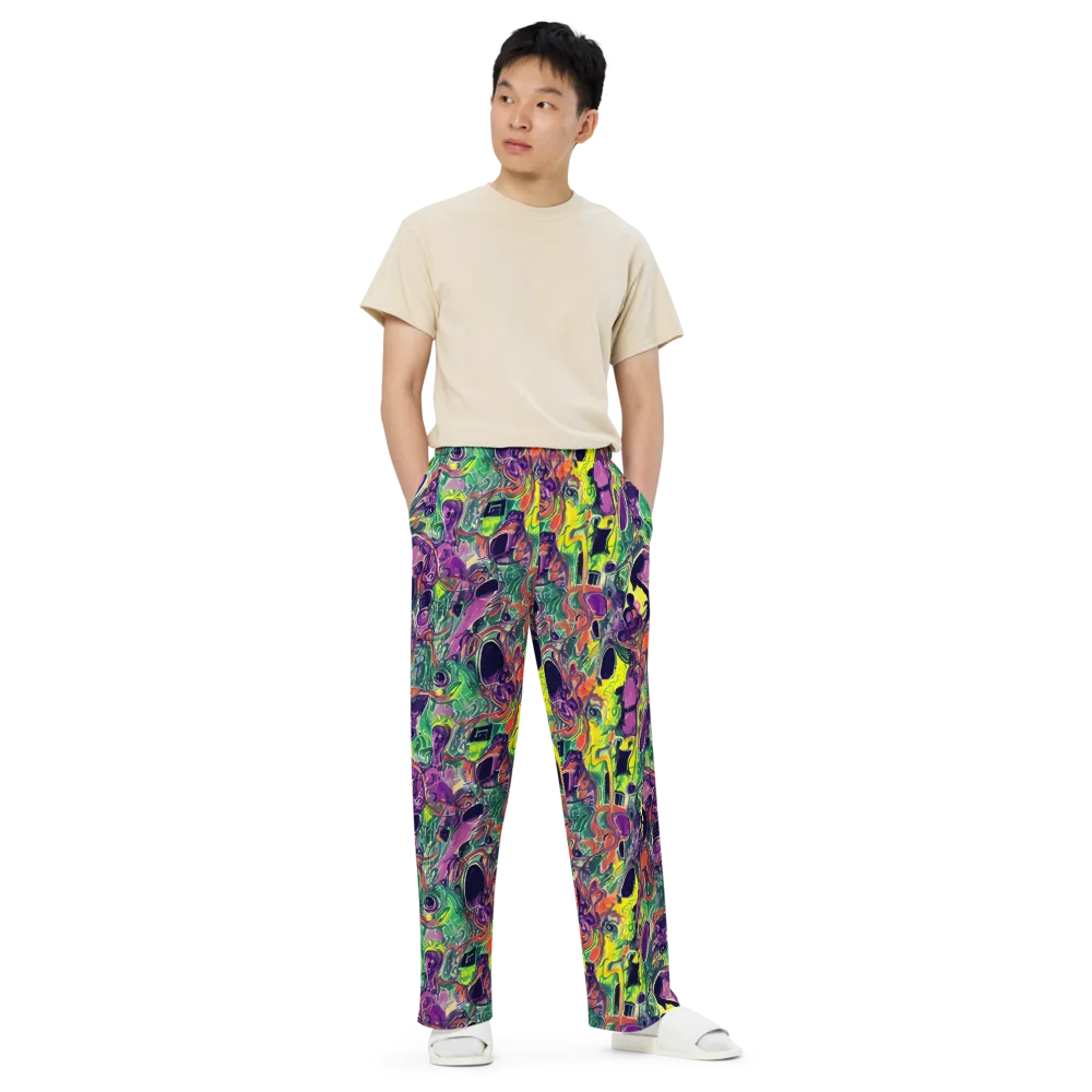 Emerald Fever on Wide-Leg Pants — Front