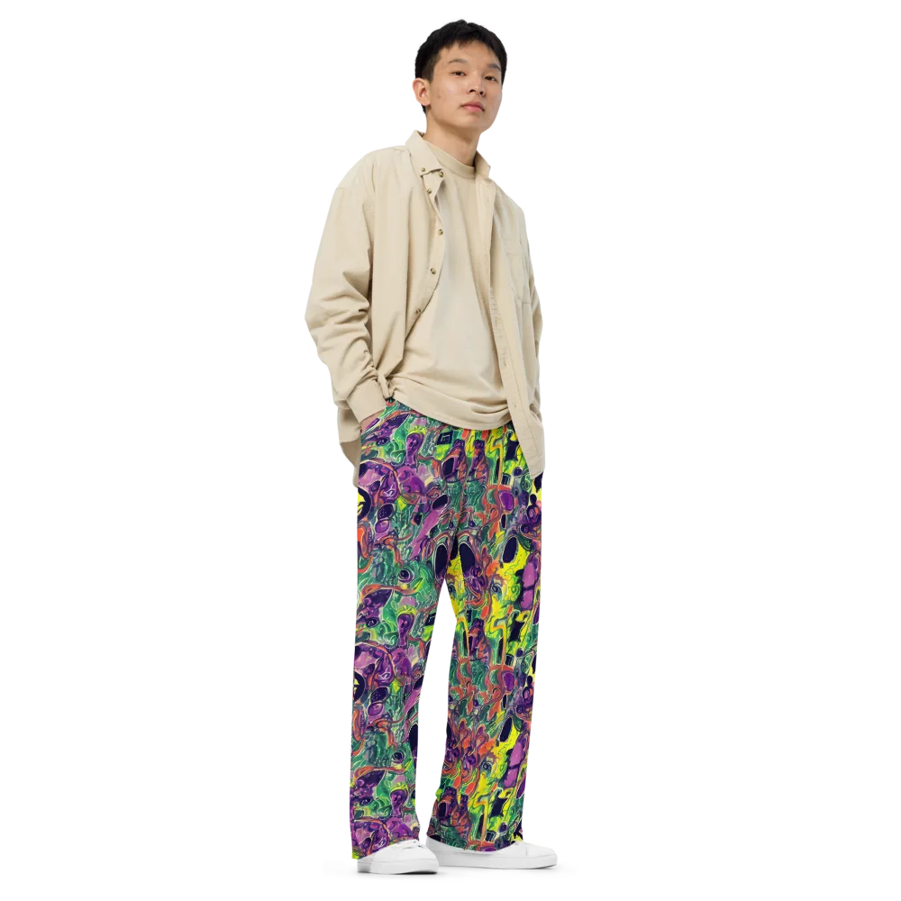 Emerald Fever on Wide-Leg Pants — Right Front