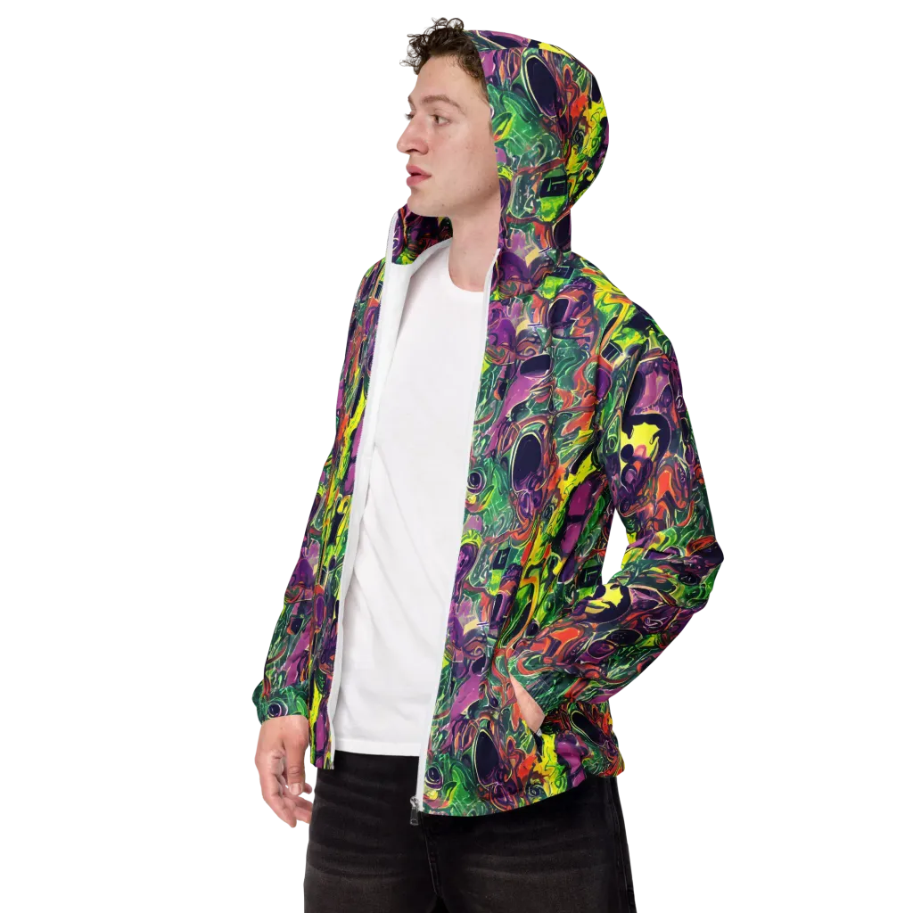 Emerald Fever on Men's Windbreaker — Left Front