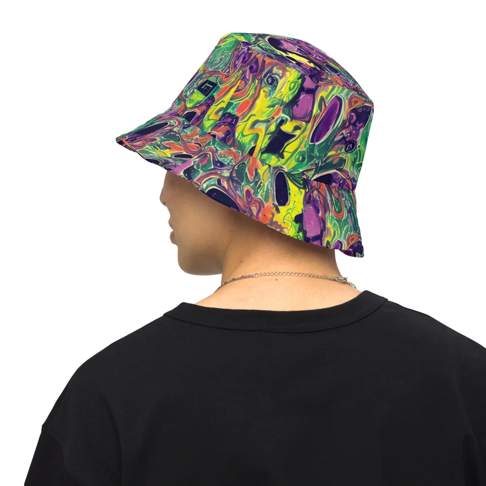 Emerald Fever on Reversible Bucket Hat — Back Inside