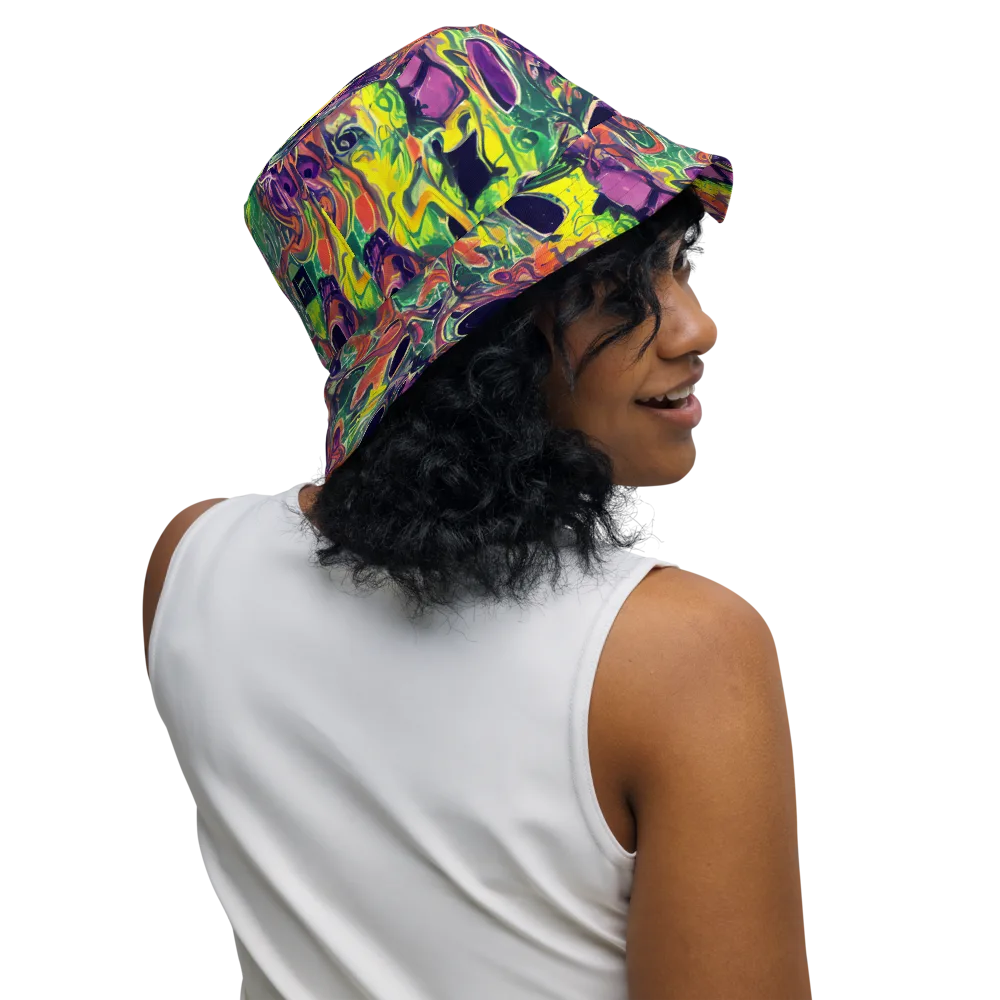 Emerald Fever on Reversible Bucket Hat — Right Outside