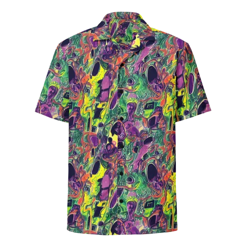Emerald Fever on a Button Shirt