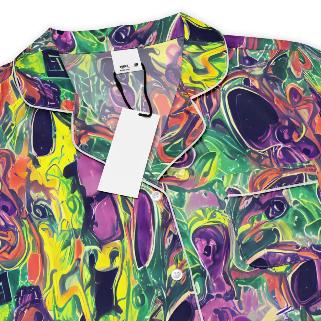 Emerald Fever on Women's Short Sleeve Pajama Top — Product details