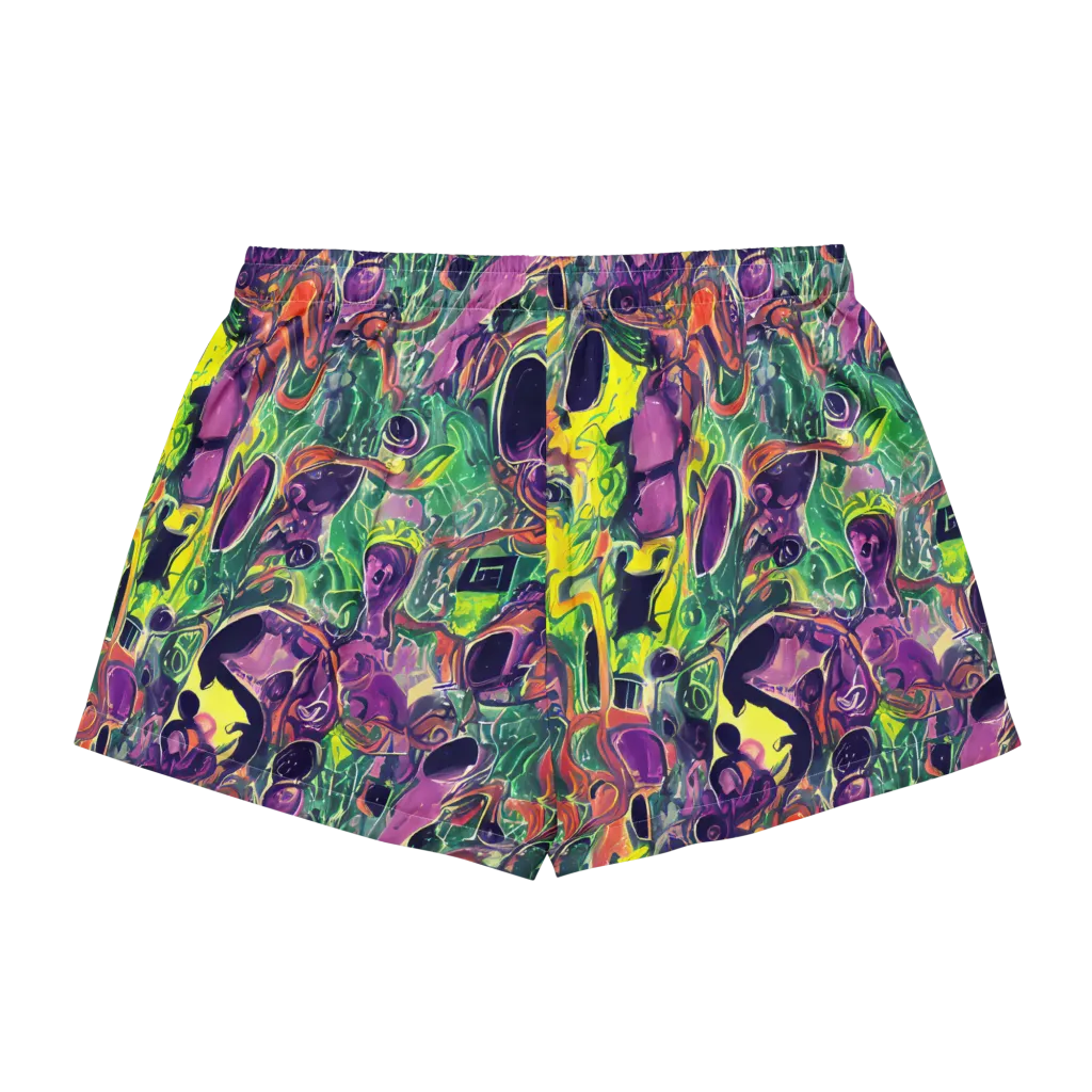Emerald Fever on Women's Pajama Shorts — Back
