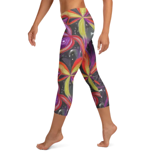 Sonic Petals on a Capri Leggings