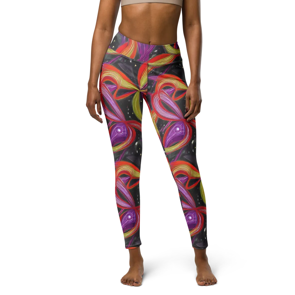 Sonic Petals on Yoga Leggings — Front
