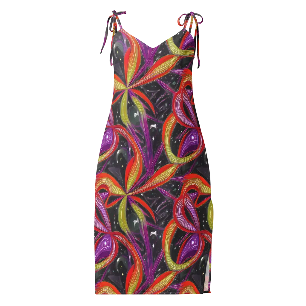 Sonic Petals on Slip Dress — Front