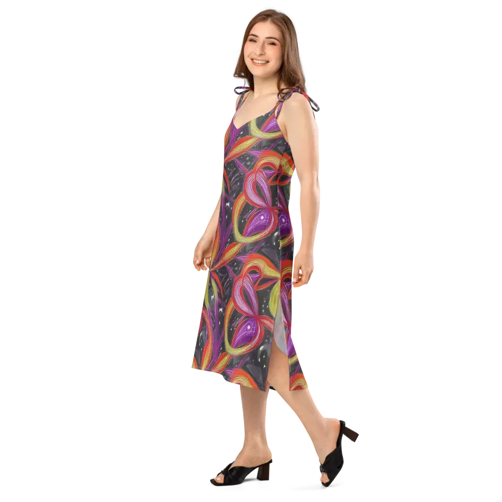 Sonic Petals on Slip Dress — Left Front