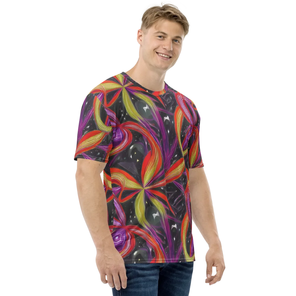 Sonic Petals on Men's Crew Neck T-Shirt — Right