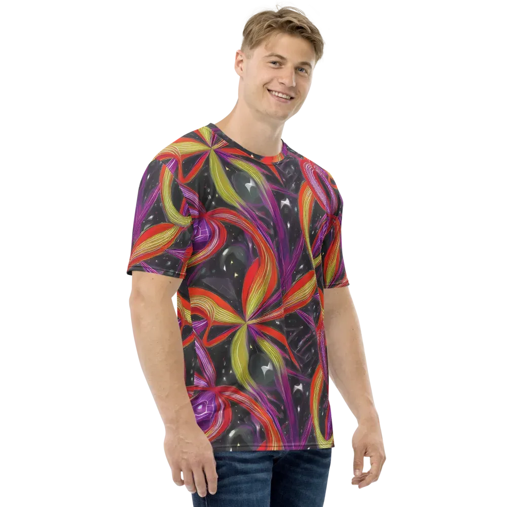 Sonic Petals on Men's Crew Neck T-Shirt — Right