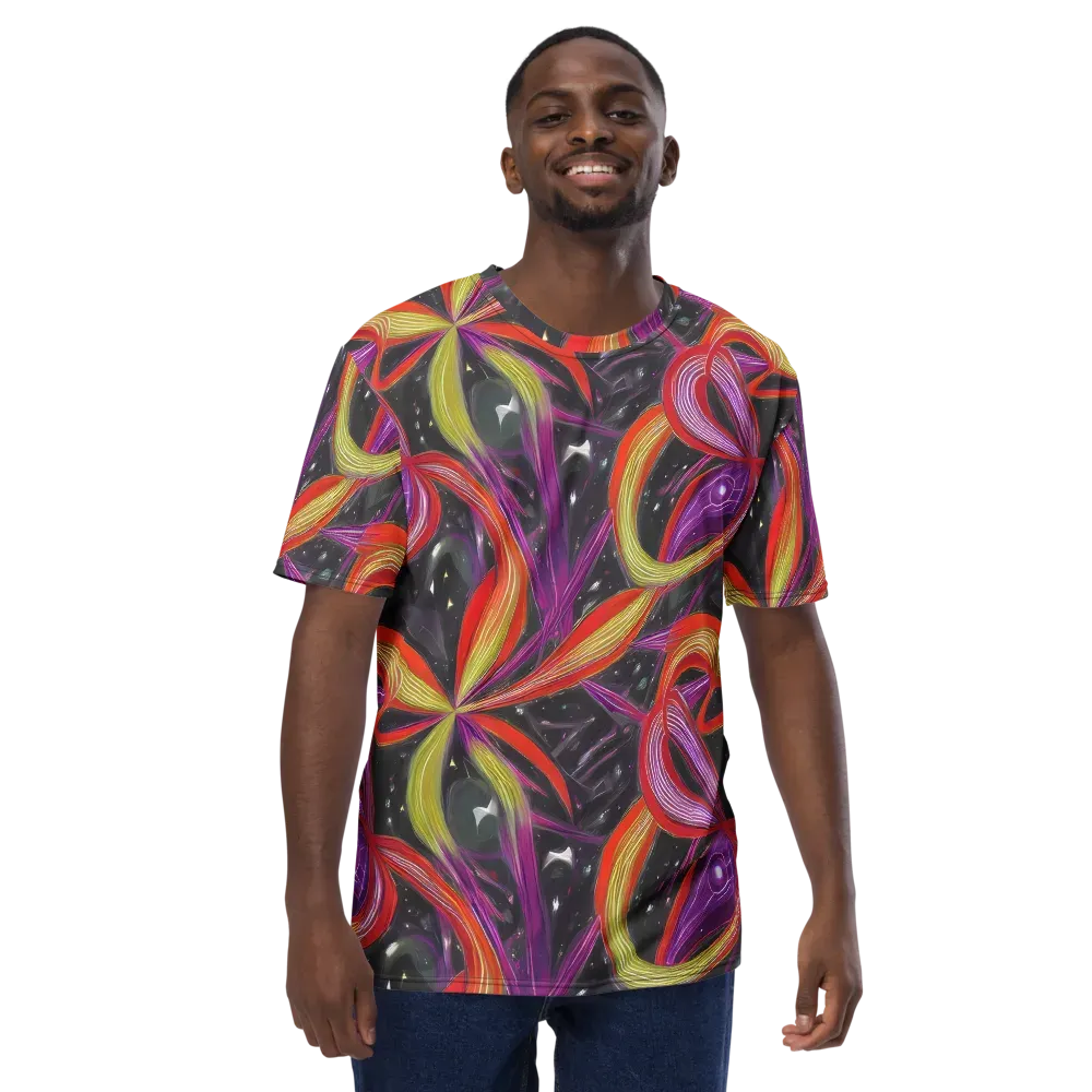 Sonic Petals on Men's Crew Neck T-Shirt — Front