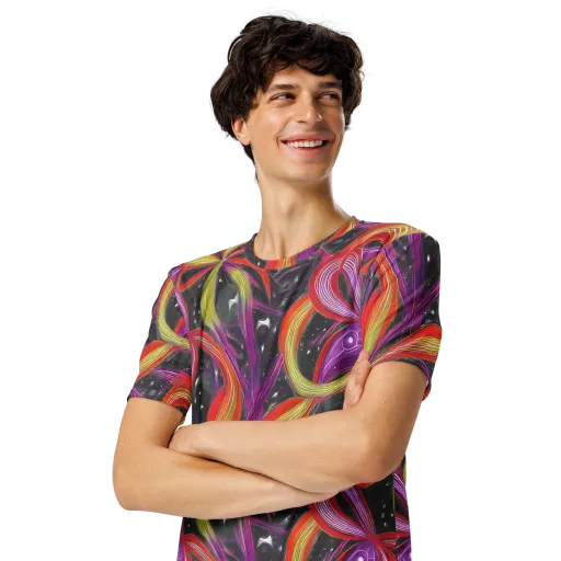 Sonic Petals on a Men's Crew Neck T-Shirt