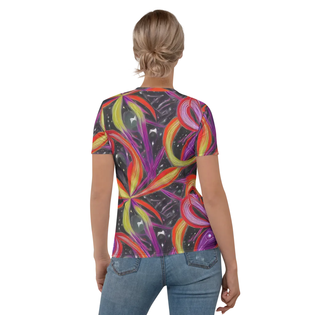 Sonic Petals on Women's Crew Neck T-Shirt — Back