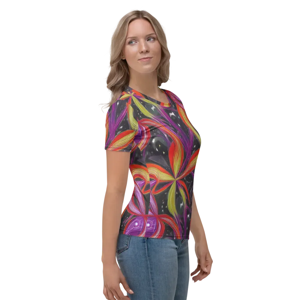 Sonic Petals on Women's Crew Neck T-Shirt — Right