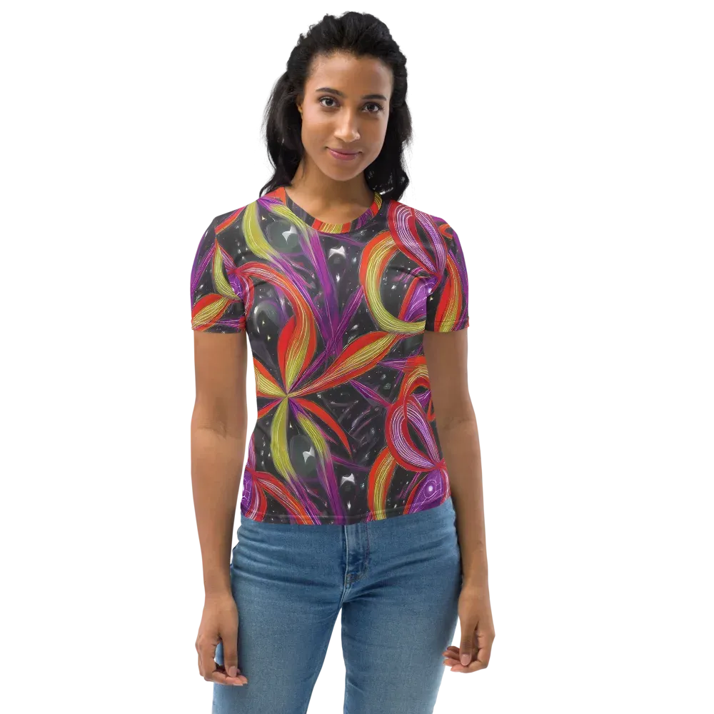 Sonic Petals on Women's Crew Neck T-Shirt — Front