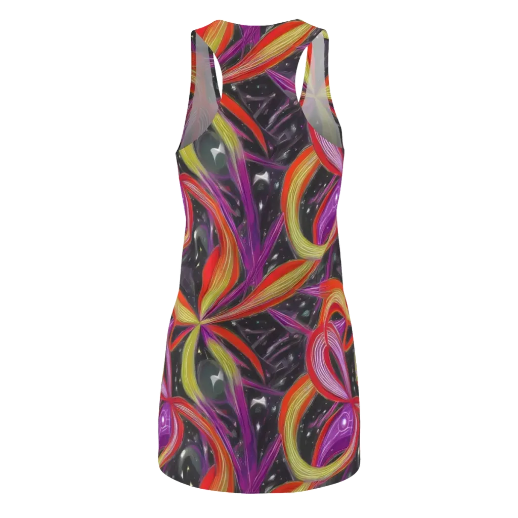 Sonic Petals on Racerback Dress — Back