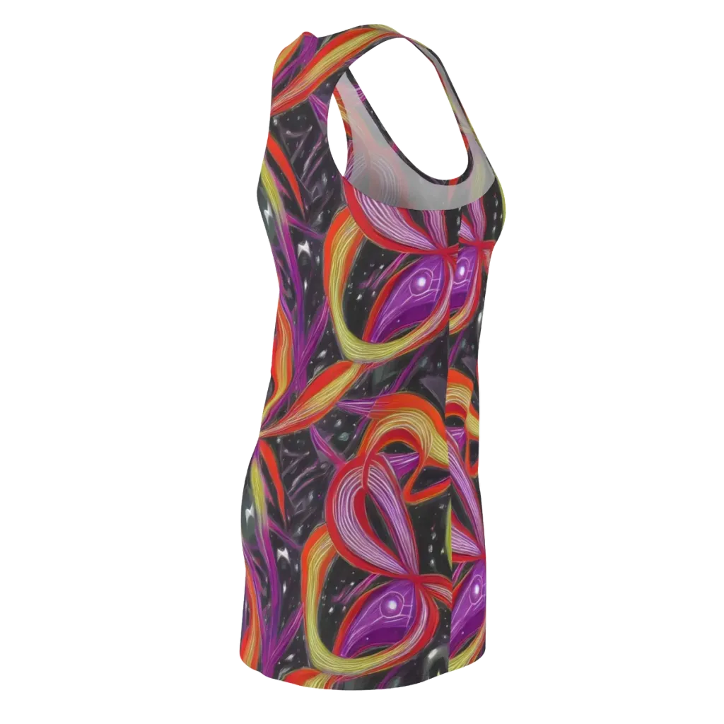 Sonic Petals on Racerback Dress — Back Side