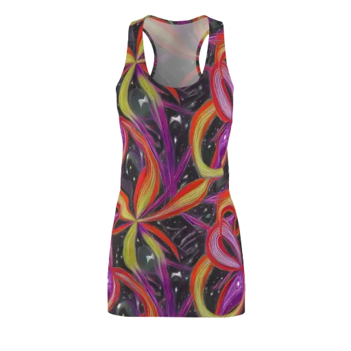 Sonic Petals on a Racerback Dress