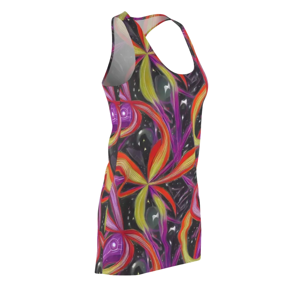 Sonic Petals on Racerback Dress — Front Side