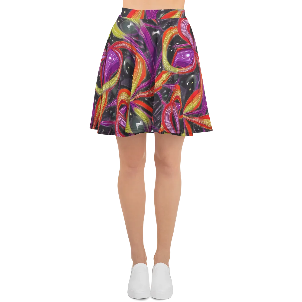 Sonic Petals on Skater Skirt — Front