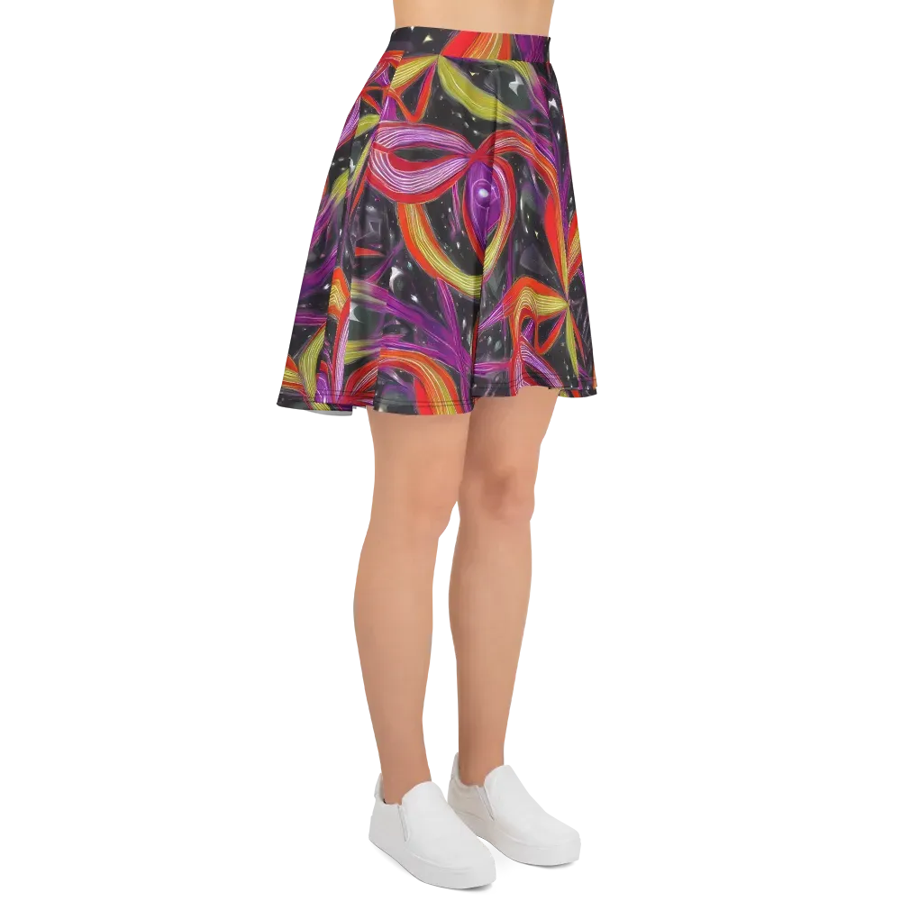 Sonic Petals on Skater Skirt — Right