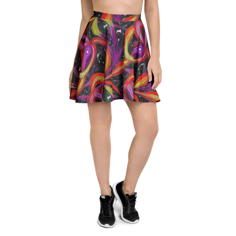 Sonic Petals on Skater Skirt — Front