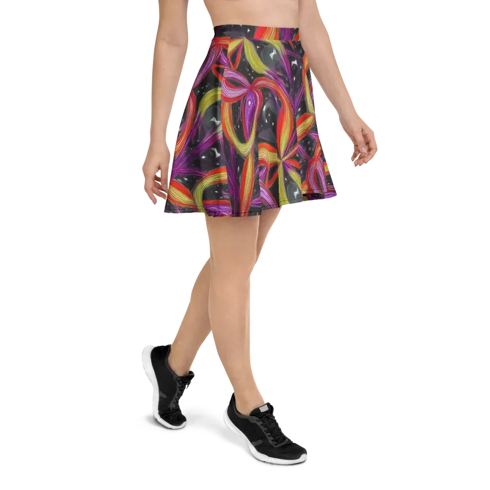 Sonic Petals on Skater Skirt — Right