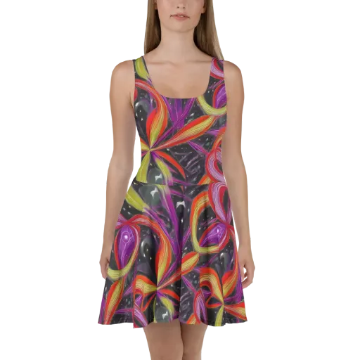 Sonic Petals on a Skater Dress