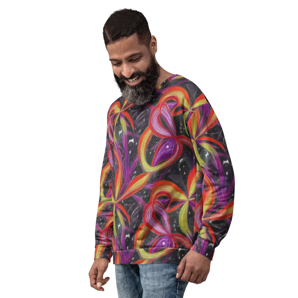 Sonic Petals on Sweatshirt — Left Front