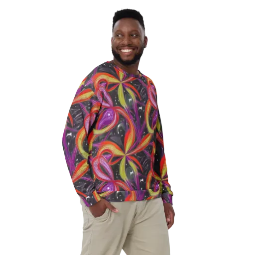 Sonic Petals on a Sweatshirt