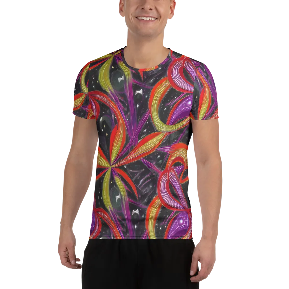 Sonic Petals on Men's Athletic T-Shirt — Front
