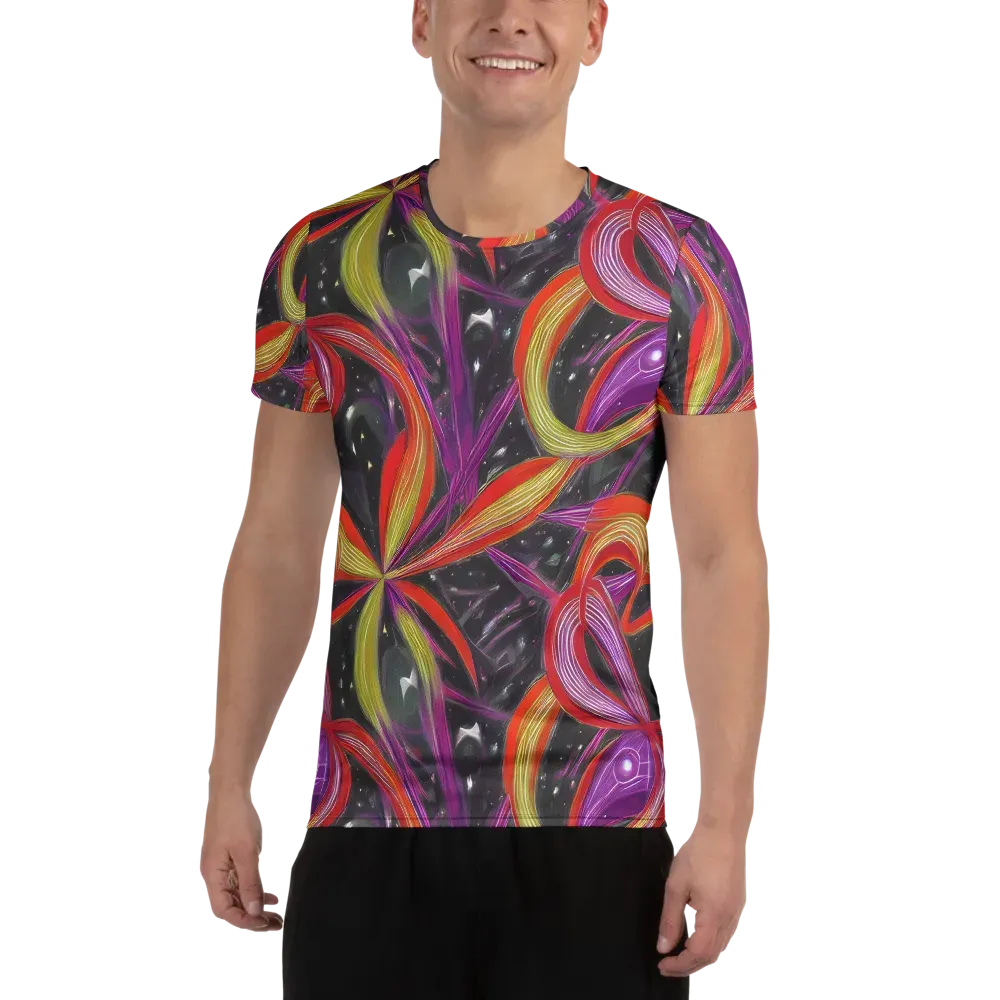 Sonic Petals on Men's Athletic T-Shirt — Front