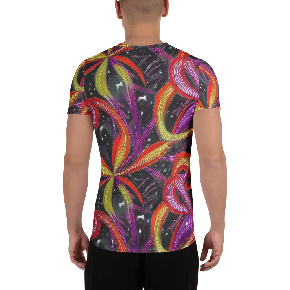 Sonic Petals on Men's Athletic T-Shirt — Back