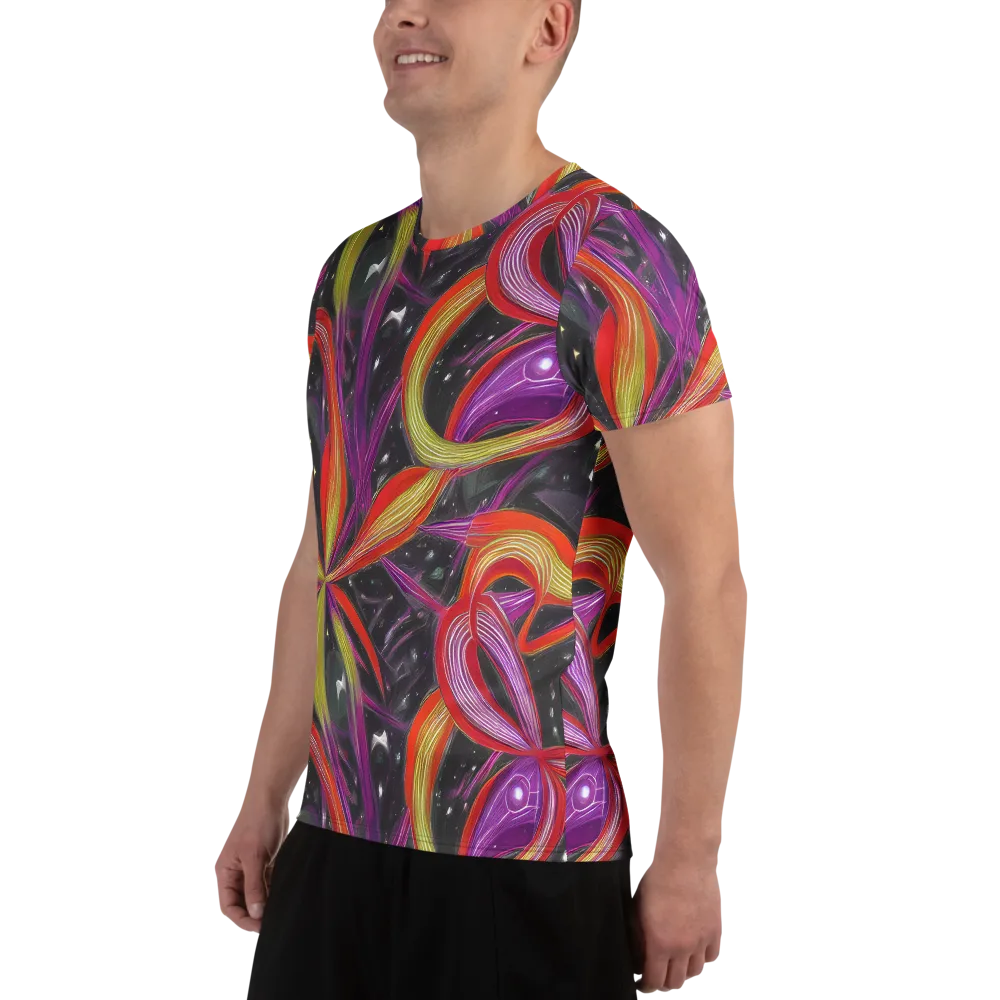 Sonic Petals on Men's Athletic T-Shirt — Left